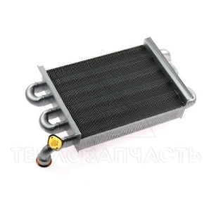 Первичный теплообменник 24квт L=225 (для Baxi 4s)