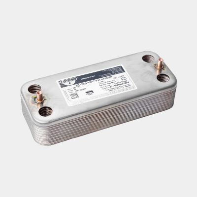 Теплообменник ГВС Zilmet 1901630 - 16 пластин 192 x 160 (для Baxi Classic, Baltgaz)
